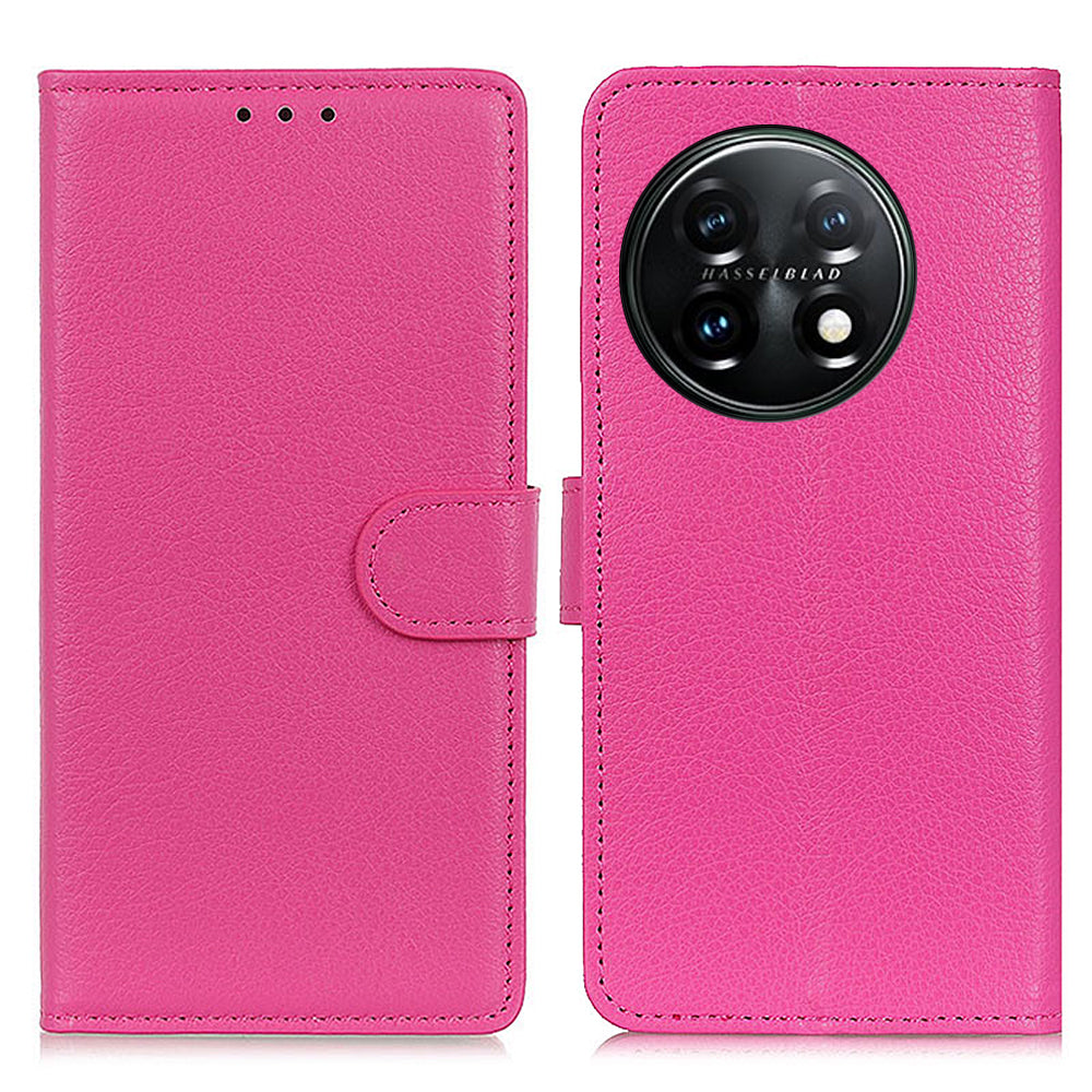 For OnePlus 11 5G Mobile Phone Case Litchi Texture PU Leather Wallet Stand Full Protection Cover For OnePlus 11 5G Mobile Phone Case Litchi Texture PU Leather Wallet Stand Full Protection Cover